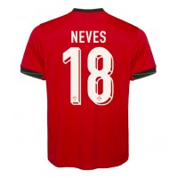 Camiseta Portugal Ruben Neves #18 Primera Equipación Replica Eurocopa 2024 mangas cortas